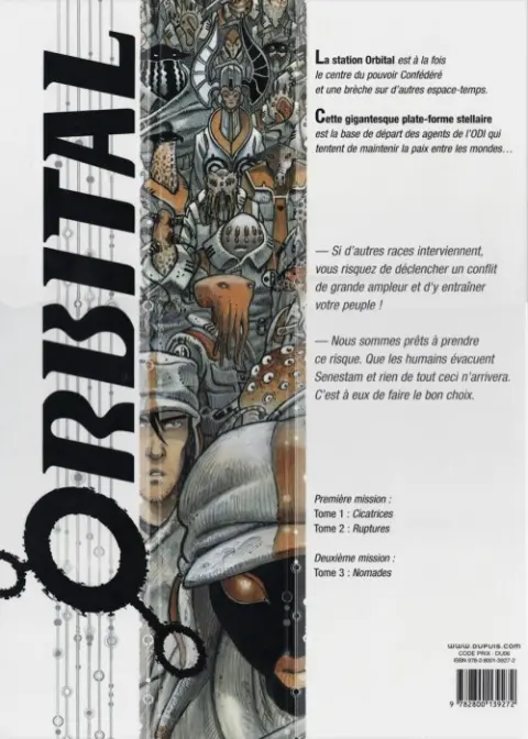 Verso de l'album Orbital Tome 2 Ruptures