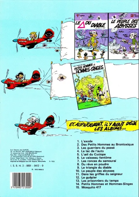 Verso de l'album Les Petits hommes Tome 3 Les guerriers du passé