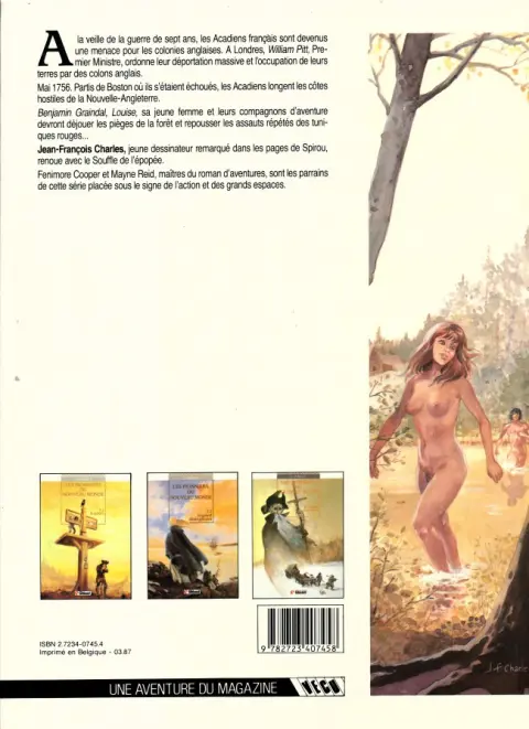Verso de l'album Les Pionniers du Nouveau Monde Tome 3 Le champ d'en-haut