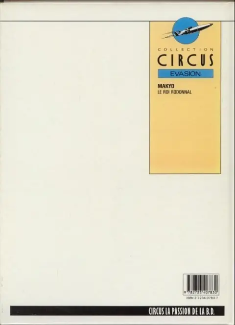 Verso de l'album Le Roi Rodonnal