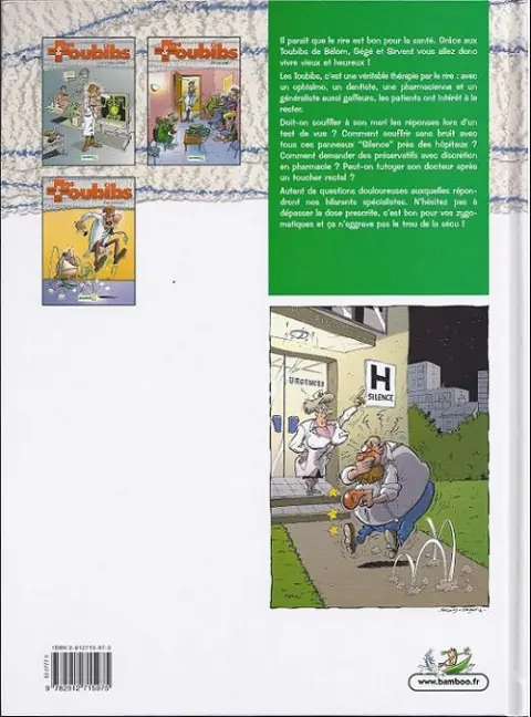 Verso de l'album Les Toubibs Tome 1 C'est grave, docteur ?