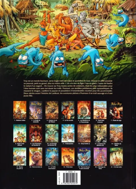 Verso de l'album Trolls de Troy Tome 1 Histoires trolles