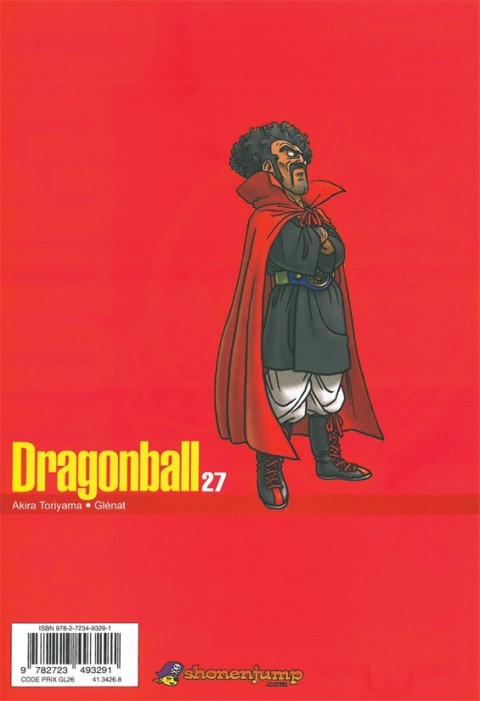 Verso de l'album Dragon Ball 27
