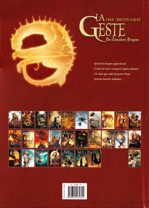 Verso de l'album La Geste des Chevaliers Dragons Tome 27 Le Draconomicon