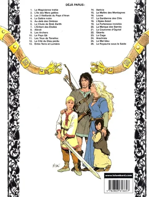 Verso de l'album Thorgal Tome 26 Le Royaume sous le Sable