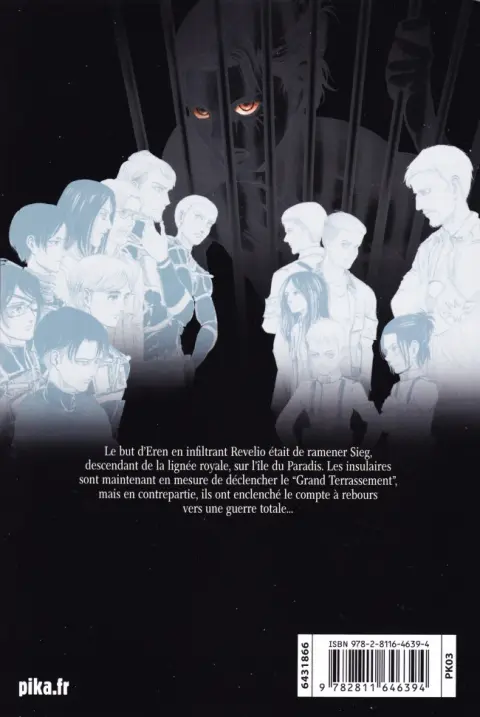 Verso de l'album L'Attaque des Titans 27