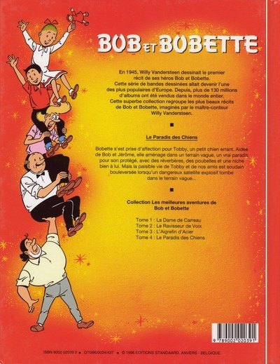 Verso de l'album Les meilleures aventures de Bob et Bobette Tome 4 Le paradis des chiens
