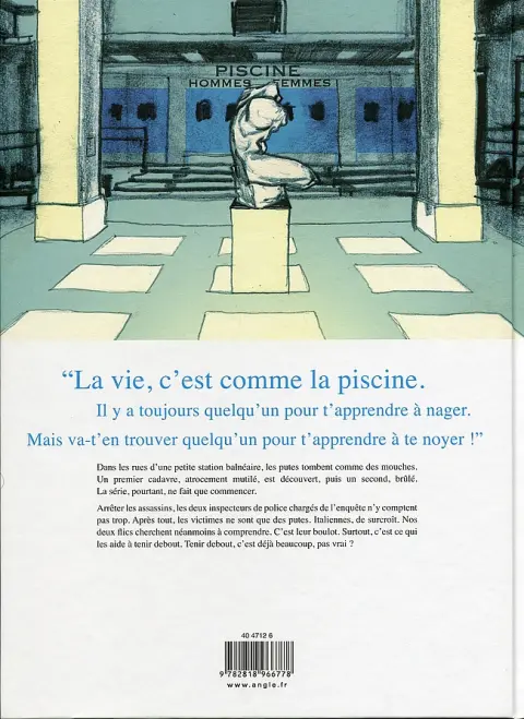 Verso de l'album Les Brûlures