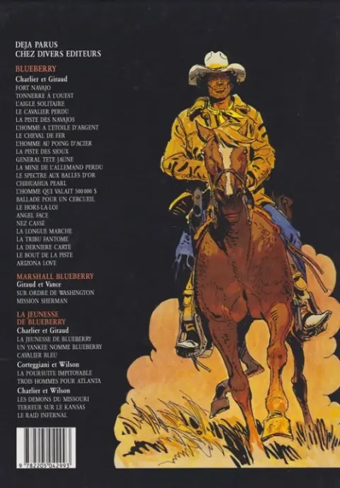 Verso de l'album Blueberry Tome 23 Arizona love