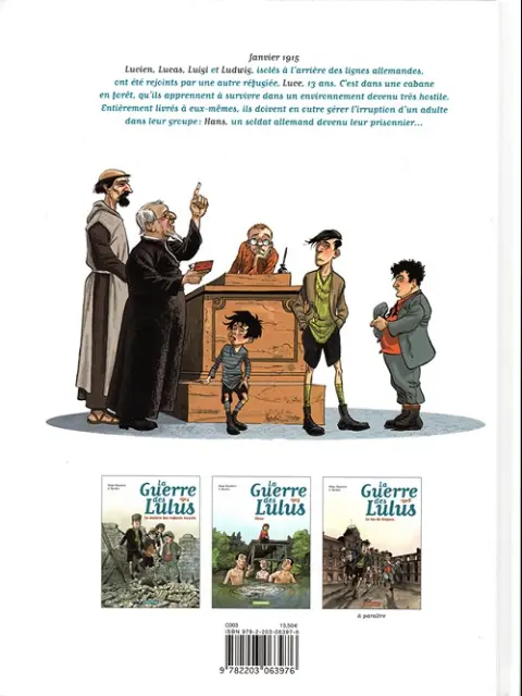 Verso de l'album La Guerre des Lulus Tome 2 1915 - Hans