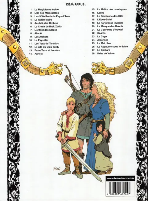 Verso de l'album Thorgal Tome 14 Aaricia