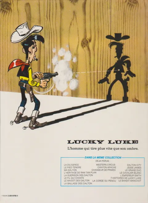 Verso de l'album Lucky Luke Tome 42 7 histoires de Lucky Luke