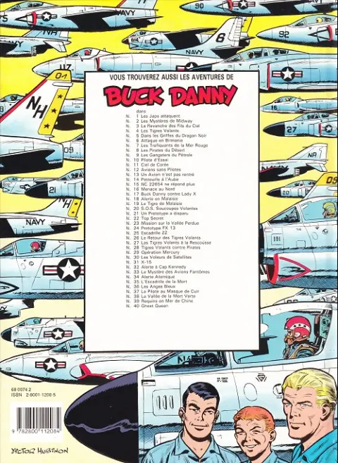 Verso de l'album Buck Danny Tome 12 Avions sans pilotes