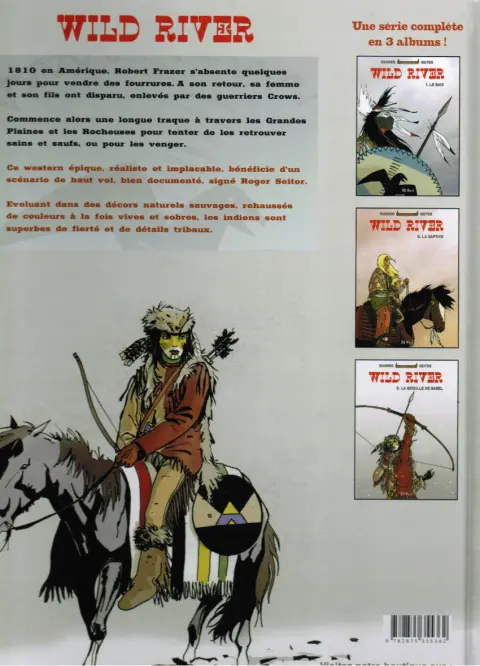 Verso de l'album Wild river Tome 3 La Bataille de Babel