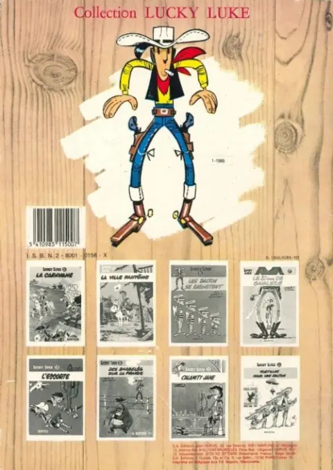 Verso de l'album Lucky Luke Tome 19 Les rivaux de Painful Gulch