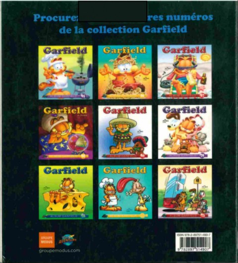 Verso de l'album Garfield #74