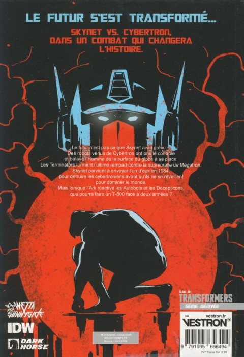 Verso de l'album Transformer vs. The Terminator