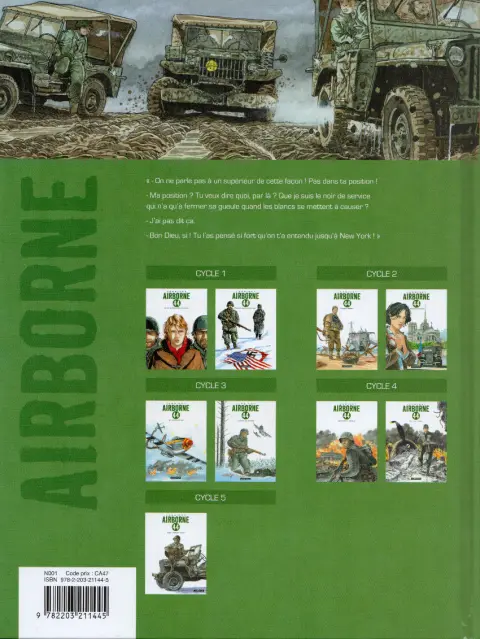 Verso de l'album Airborne 44 Tome 9 Black Boys