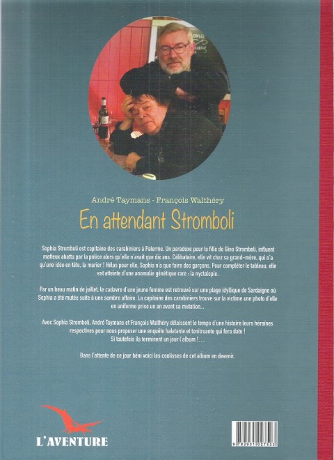 Verso de l'album Sophia Stromboli En attendant Stromboli - Les coulisses d'un album en devenir