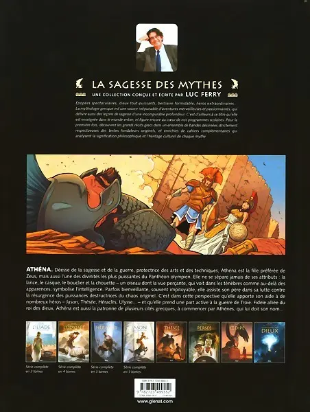 Verso de l'album Athéna