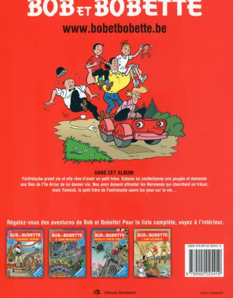 Verso de l'album Bob et Bobette Tome 192 Le Petit Frère de Bretagne