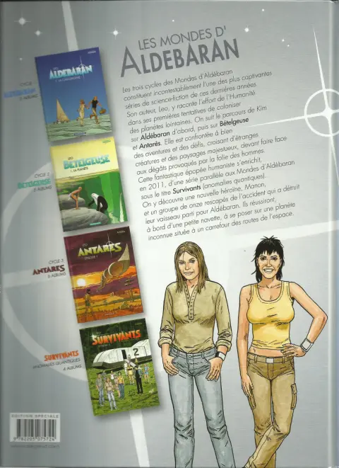 Verso de l'album Survivants - Anomalies quantiques Épisode 1