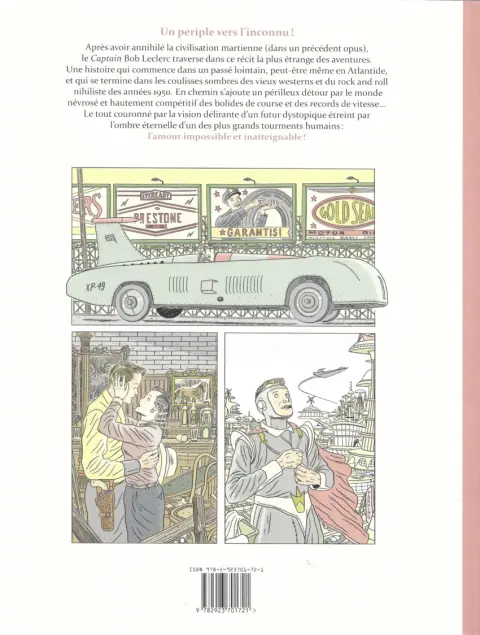 Verso de l'album Les aventures de Bob Leclerc 1