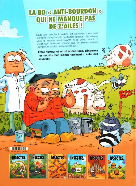 Verso de l'album Les Insectes en bande dessinée 6