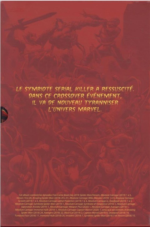 Verso de l'album Absolute Carnage