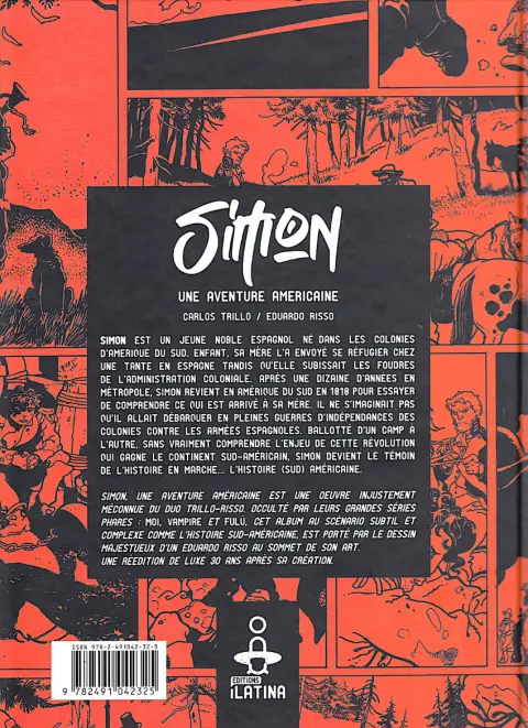 Verso de l'album Simon Une aventure américaine