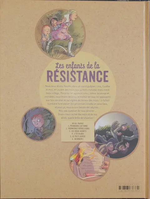 Verso de l'album Les Enfants de la Résistance Tome 2 Premières répressions