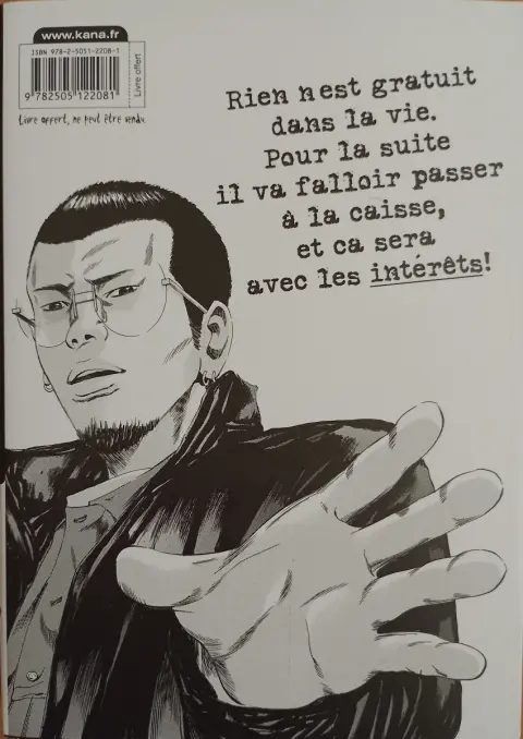 Verso de l'album Ushijima - L'usurier de l'ombre 1