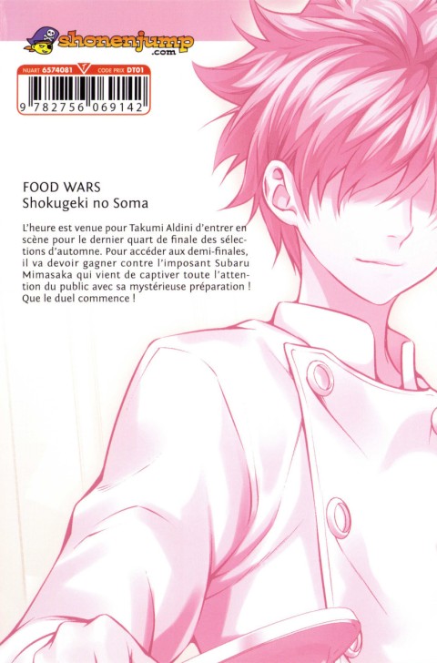 Verso de l'album Food Wars ! 10