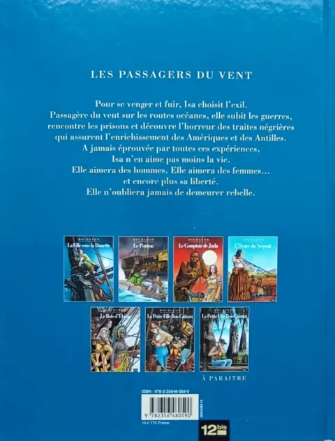 Verso de l'album Les Passagers du vent Tome 5 Le Bois d'Ebène