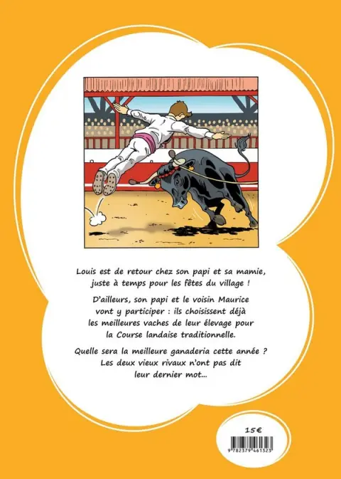 Verso de l'album Les vacances de Louis dans les Landes 2 La Fête au Village