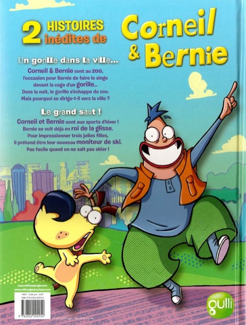 Verso de l'album Corneil & Bernie Tome 1 Un gorille dans la ville !