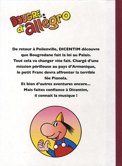 Verso de l'album Dicentim le petit franc Tome 4 Bougre d'allegro