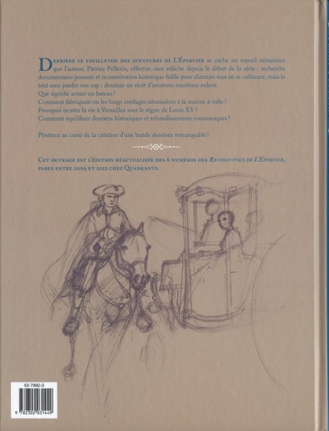 Verso de l'album L'Épervier Les escales d'un corsaire