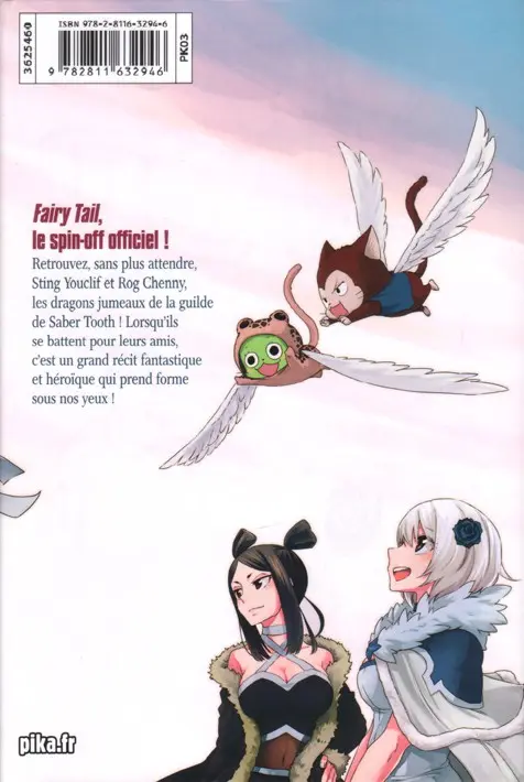 Verso de l'album Fairy Tail - Side Stories 1 Les dragons jumeaux de Saber Tooth