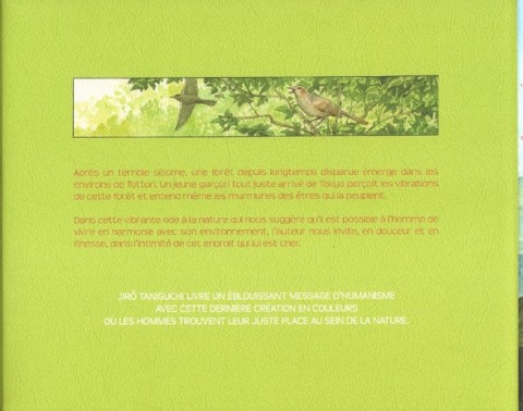 Verso de l'album La Forêt millénaire