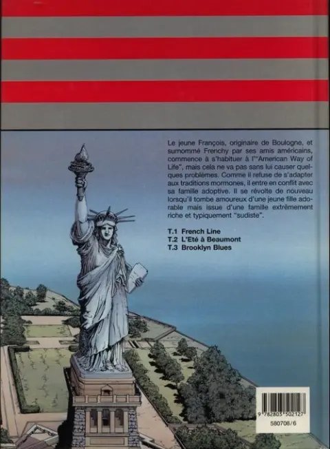 Verso de l'album Frenchy Tome 2 L'été à Beaumont