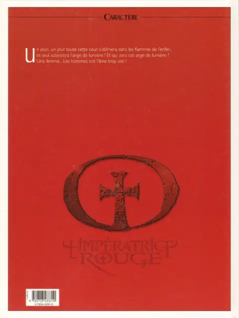 Verso de l'album L'Impératrice rouge Tome 2 Cœurs d'acier