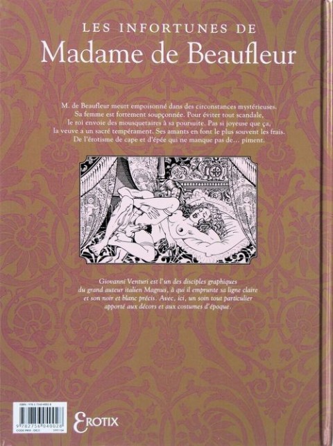 Verso de l'album Les Infortunes de Madame de Beaufleur