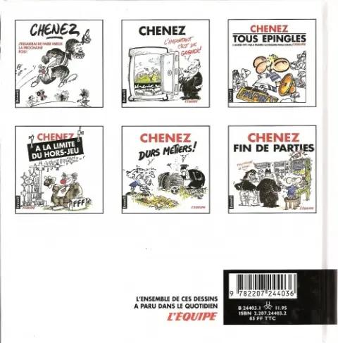 Verso de l'album Enfin titulaire !