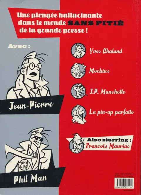 Verso de l'album Le Journal