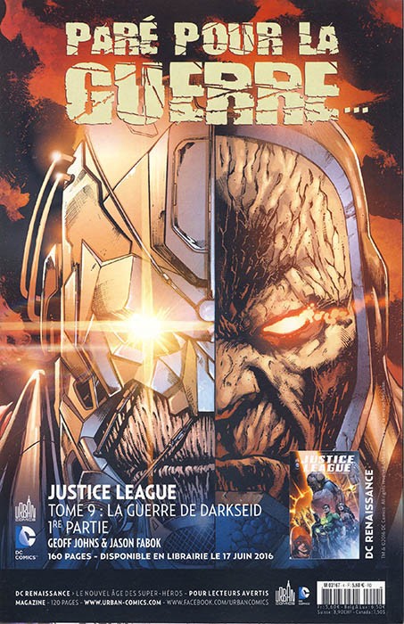 Verso de l'album Justice League Univers #4