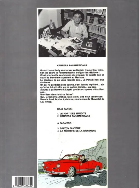 Verso de l'album Lou Smog Tome 2 Carrera Panaméricana