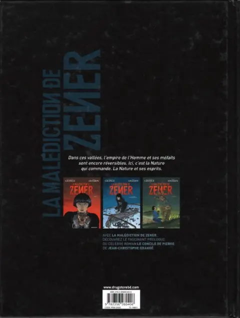 Verso de l'album La Malédiction de Zener Tome 3 Tokamak