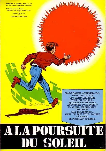 Verso de l'album Marc Dacier Tome 1 Aventures autour du Monde