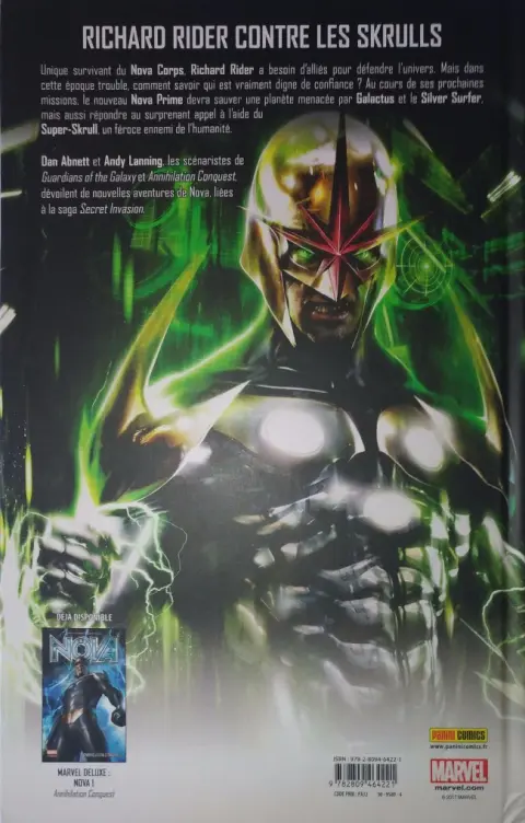 Verso de l'album Nova Tome 2 Secret Invasion